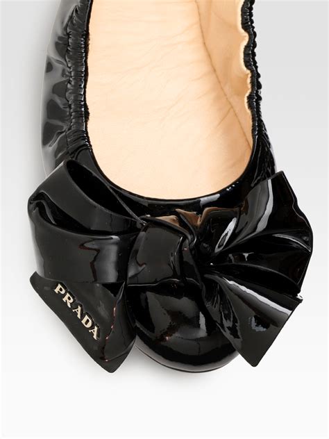 prada bow flats